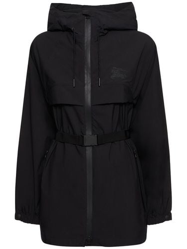 Everthorpe" Belted Jacket W/ Hood - BURBERRY - Modalova