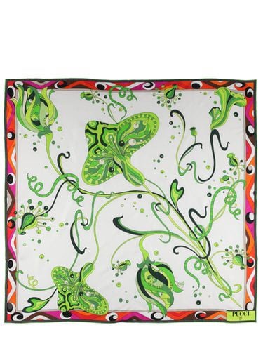 Printed Silk Twill Scarf - PUCCI - Modalova