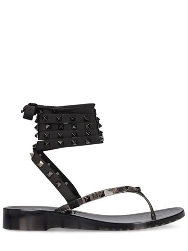 Mm Hohe Sandalen Aus Pvc "summer Rockstud" - VALENTINO GARAVANI - Modalova