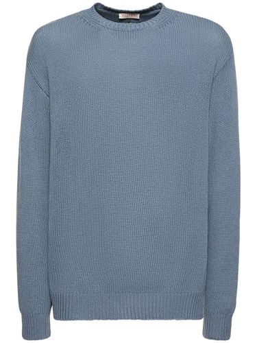 Cashmere Crewneck Sweater - VALENTINO - Modalova