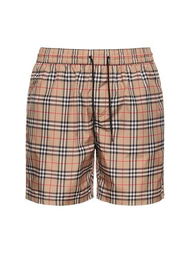 Badeshorts Aus Technostoff Mit Druck - BURBERRY - Modalova