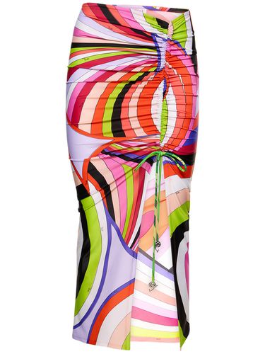 Iride Printed Lycra Midi Skirt - PUCCI - Modalova