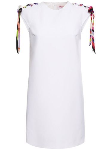 Vestido Corto De Crepé De Techno - PUCCI - Modalova