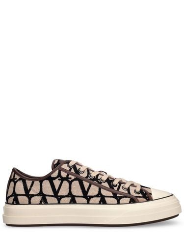 Sneakers Low Top Toile Iconographe - VALENTINO GARAVANI - Modalova