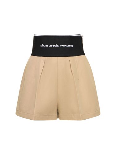 Shorts Sartoriali In Cotone E Nylon - ALEXANDER WANG - Modalova