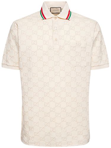 Polo De Algodón Piqué - GUCCI - Modalova