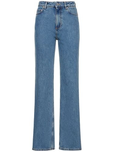 Bergen High Rise Cotton Denim Jeans - BURBERRY - Modalova