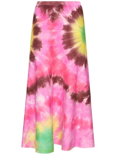 Gonna Midi Olive In Maglia Di Cashmere Tie Dye - GABRIELA HEARST - Modalova