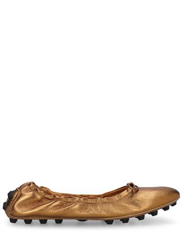 Mm Gommini Metallic Leather Flats - TOD'S - Modalova