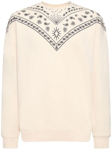 Bandanna Print Loose Cotton Sweatshirt - MARCELO BURLON COUNTY OF MILAN - Modalova