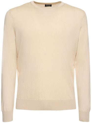 Sweater Aus Kaschmir- Und Seidenstrick - ZEGNA - Modalova