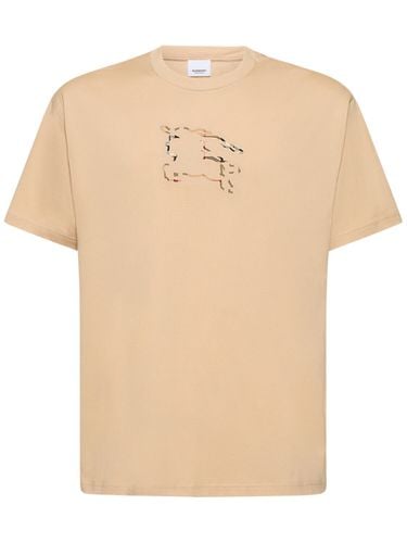 Camiseta De Algodón Jersey - BURBERRY - Modalova