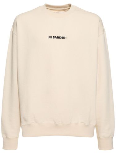 Cotton Jersey Logo Sweatshirt - JIL SANDER - Modalova