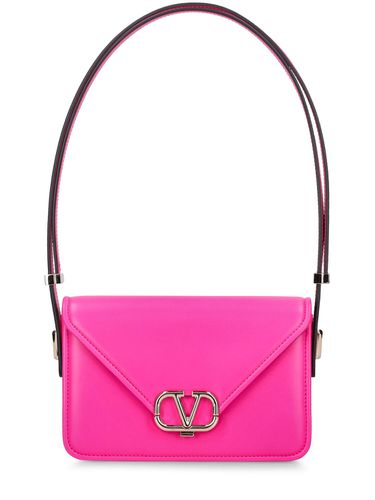 Bolso De Hombro Pequeño De Piel Con Logo V - VALENTINO GARAVANI - Modalova