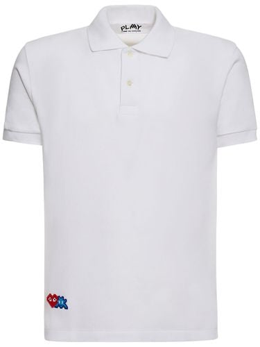 Polo De Algodón Con Logo - COMME DES GARÇONS PLAY - Modalova