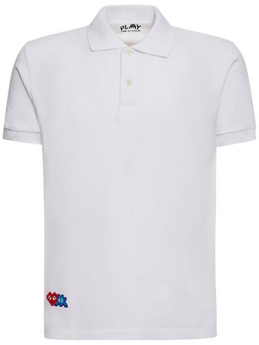 Polo In Cotone Con Logo - COMME DES GARÇONS PLAY - Modalova