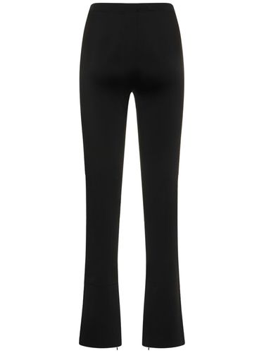 Leggings Sartoriali In Techno Con Logo - ALEXANDER WANG - Modalova