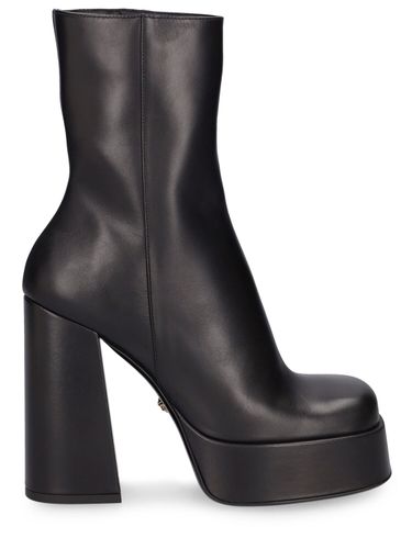 Mm Hohe Stiefel Aus Leder - VERSACE - Modalova