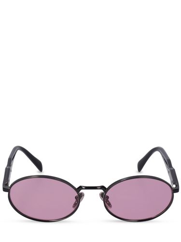 Heritage Oval Metal Sunglasses - PRADA - Modalova