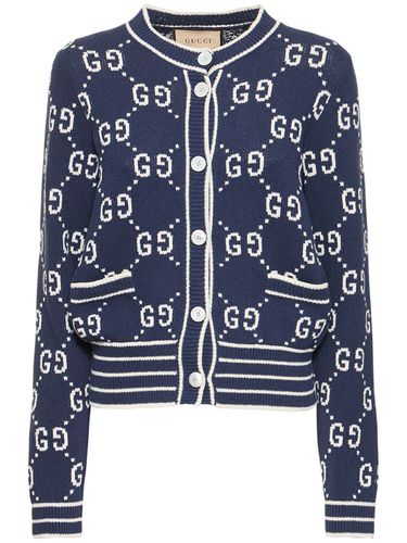 Cardigan Aus Baumwollmischstrick - GUCCI - Modalova