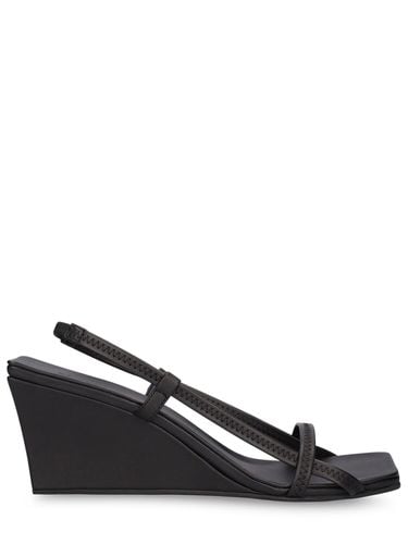 Mm Fine Strap Leather Wedges - ST.AGNI - Modalova