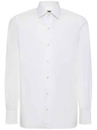 Camicia Slim Fit In Popeline - TOM FORD - Modalova