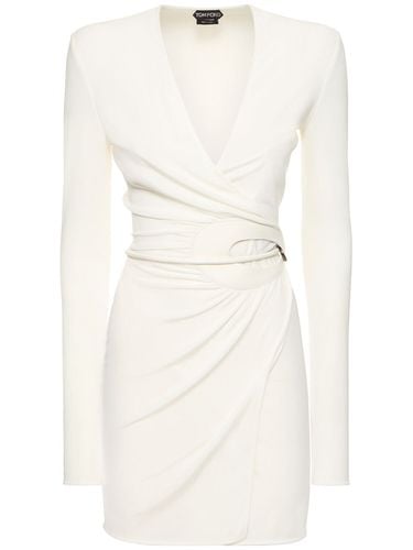 Jersey Wrap Mini Dress - TOM FORD - Modalova