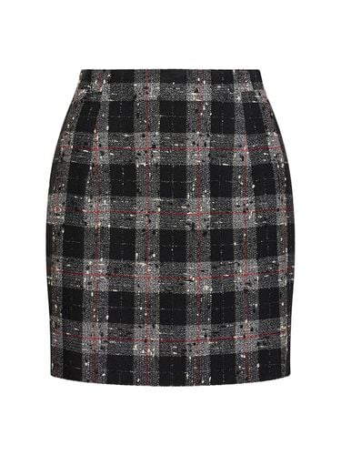 Checked Lurex Bouclé Mini Skirt - ALESSANDRA RICH - Modalova