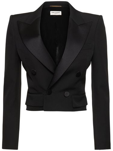 Wool Tuxedo Jacket - SAINT LAURENT - Modalova