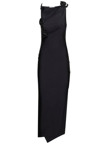 Asymmetric Midi Dress W/flower Appliqués - COPERNI - Modalova