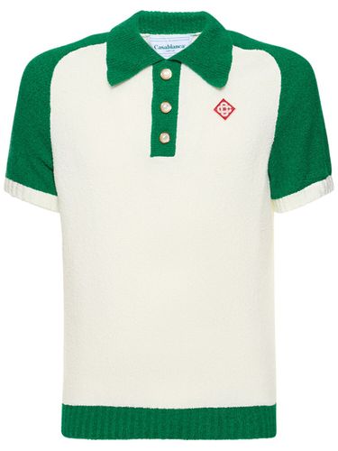 Polo De De Punto Algodón Bouclé Con Logo - CASABLANCA - Modalova