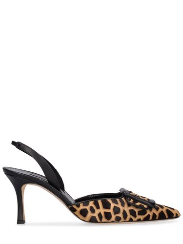 Mm Hohe Ponyhaar-slingback-pumps „mayslibi“ - MANOLO BLAHNIK - Modalova