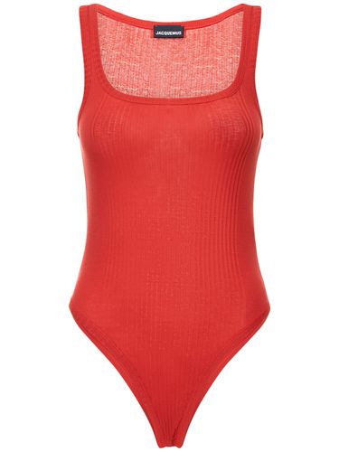 Le Body Caraco Cotton Knit Bodysuit - JACQUEMUS - Modalova