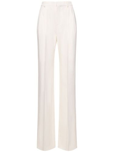 Wool Wide Pants - SAINT LAURENT - Modalova