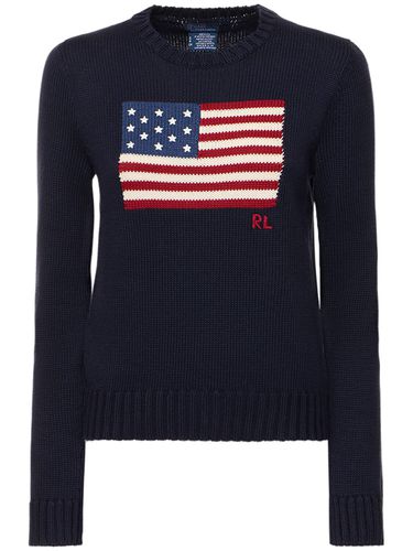 Flag Cotton Knit Sweater - POLO RALPH LAUREN - Modalova