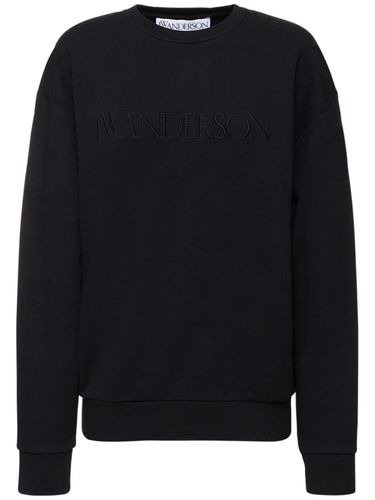 Felpa In Jersey Di Cotone Con Logo - JW ANDERSON - Modalova