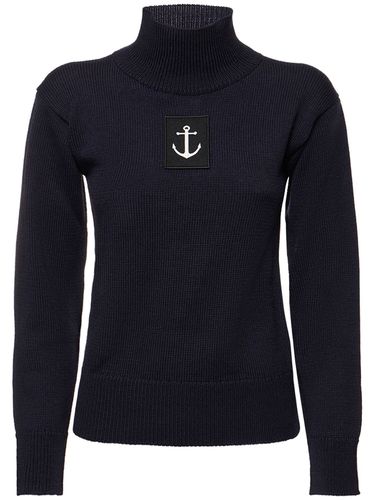 Pullover Aus Wollstrick Mit Logo - JIL SANDER - Modalova