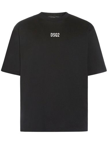 T-shirt Loose Fit In Cotone - DSQUARED2 - Modalova