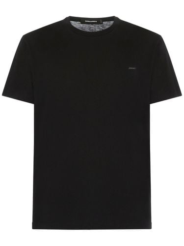 Logo Cotton Jersey T-shirt - DSQUARED2 - Modalova