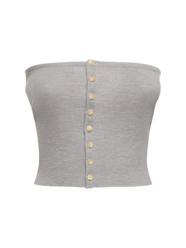 Top Bandeau De Punto De Lana - AURALEE - Modalova