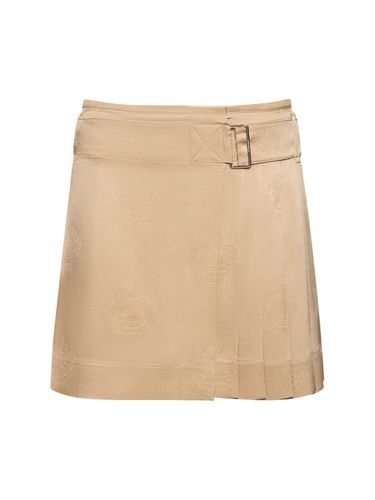 Petula Silk Twill Mini Kilt Skirt - BURBERRY - Modalova