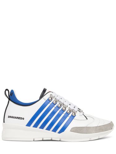 Logo Leather Sneakers - DSQUARED2 - Modalova