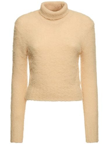 Maglia Collo Alto In Misto Alpaca Pettinato - AMI PARIS - Modalova