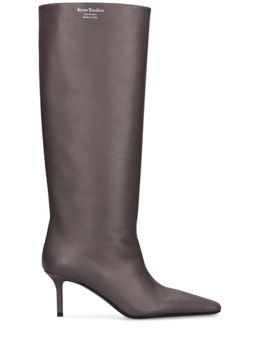 Mm Leather Tall Boots - ACNE STUDIOS - Modalova