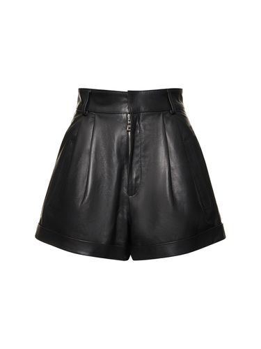 Shorts Aus Leder „jett“ - MANOKHI - Modalova