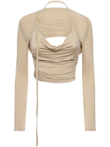 Le Haut Peplo Jersey Top - JACQUEMUS - Modalova