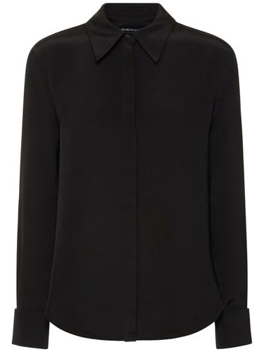 Classic Silk Crepe Shirt - BRANDON MAXWELL - Modalova