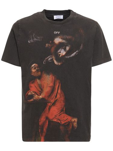 T-shirt S. Matthew In Cotone / Stampa - OFF-WHITE - Modalova