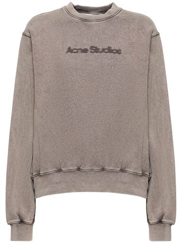 Felpa In Jersey Con Logo - ACNE STUDIOS - Modalova