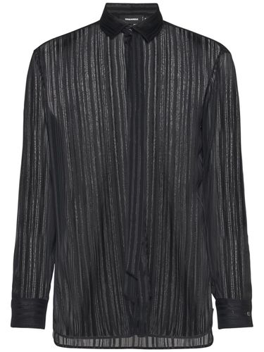 Dan Relaxed Fit Lurex Shirt - DSQUARED2 - Modalova